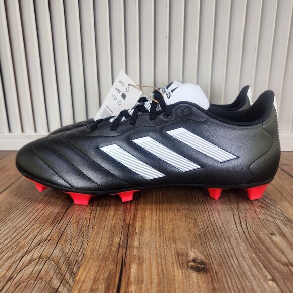 Adidas Goletto VIII FG Men's 10.5 Black White Athletic Soccer Cleats Boot GX7793 - Picture 4 of 11